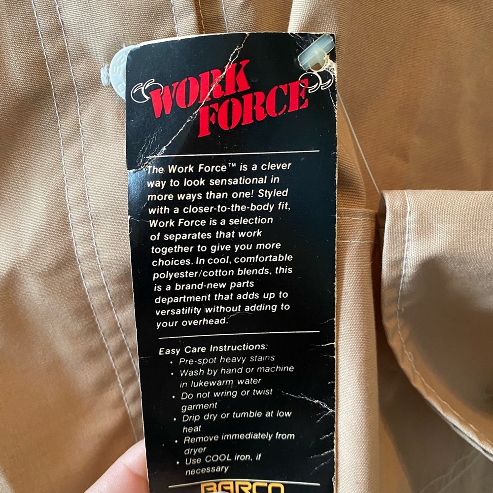 VINTAGE Work Force ladies button down - Picture 4 of 14